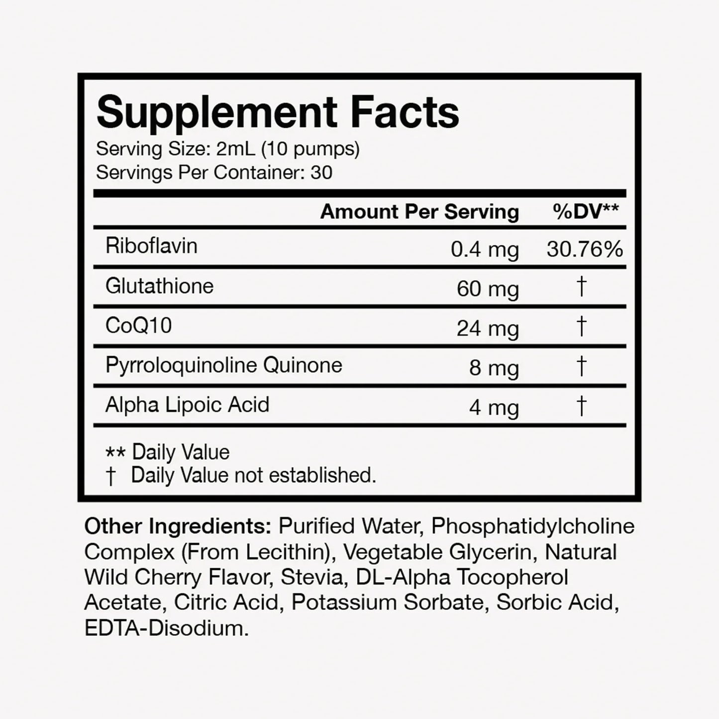 Liposomal Glutathione (Körbärssmak)